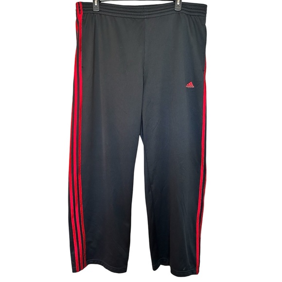 adidas Other - Vintage Y2K Adidas Black and Red Climalite Track Pants Size XL